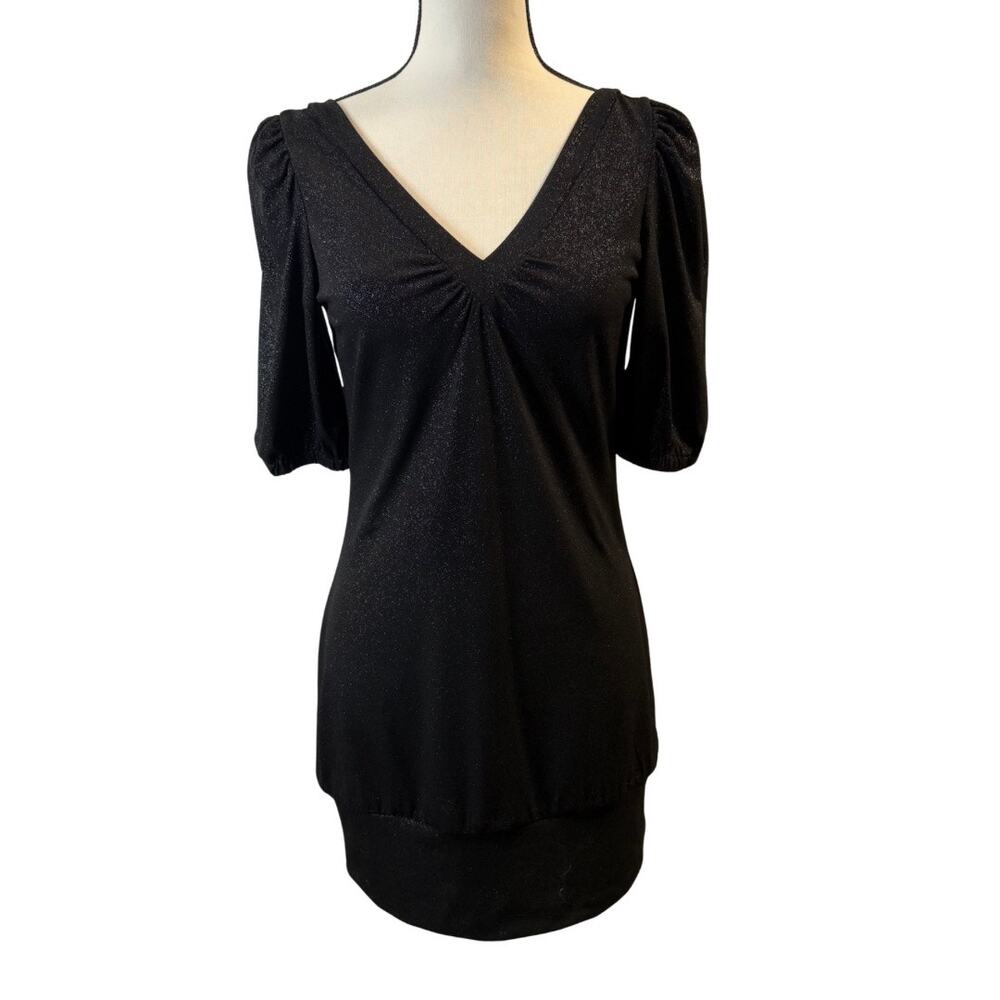 Guess Women's Shimmer Metallic Mini Dress Size S/P
